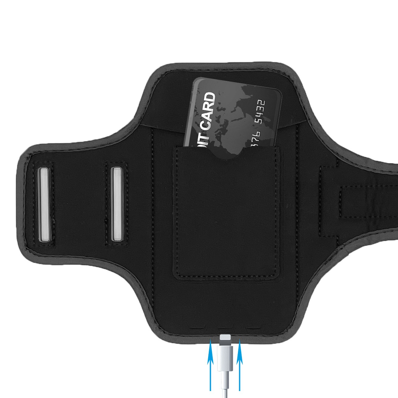 (15.5x7.6cm) Universal Neopren Sportarmband Ultra Thin 6.1