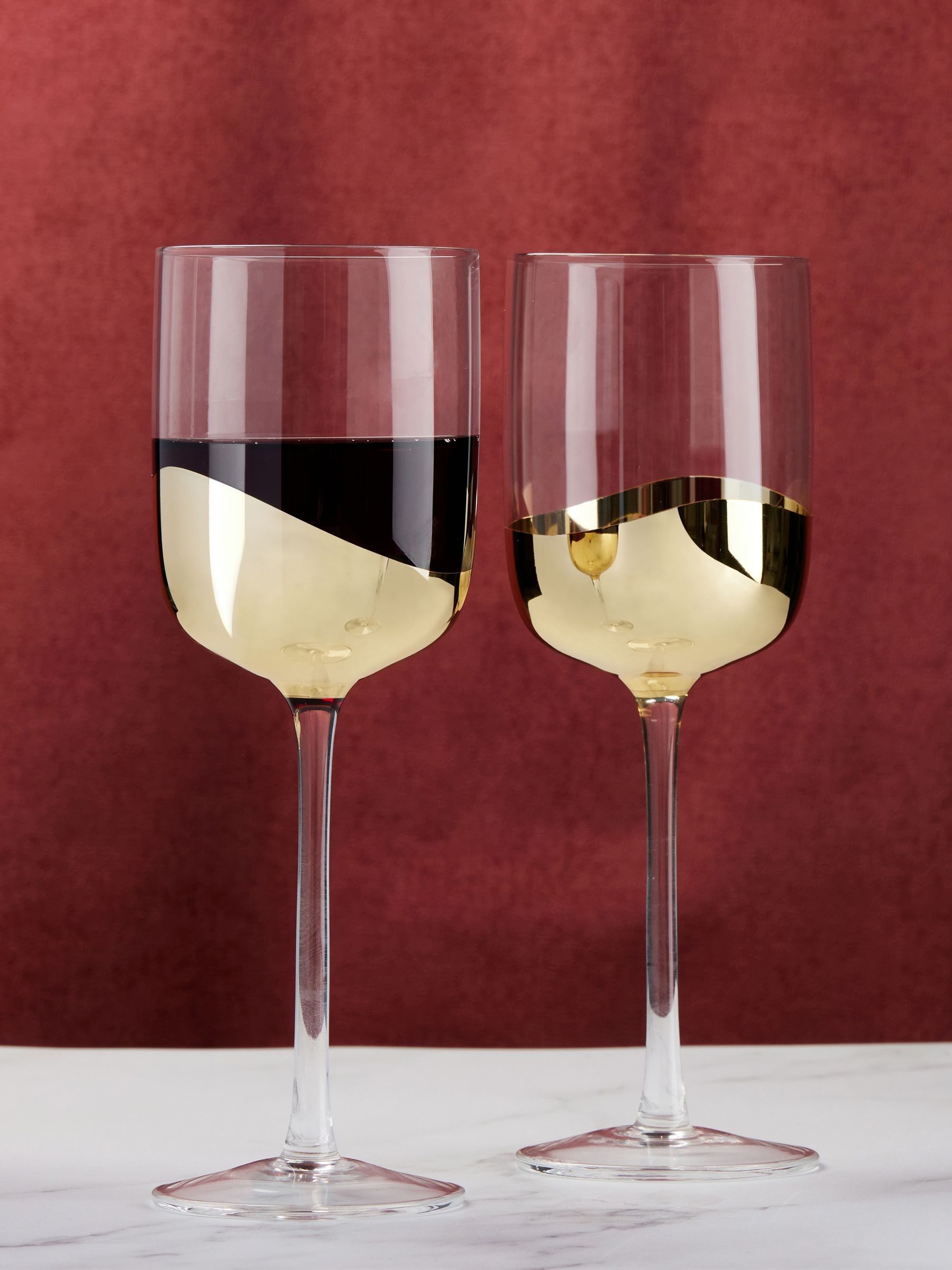 Anton Studio Designs Set of 2 Wave Wine Glasses