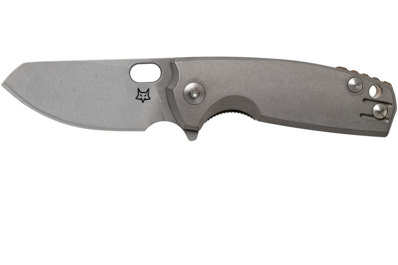 Fox Baby Core FX-608TI Stonewashed Titanium zakmes, Jesper Voxnaes design