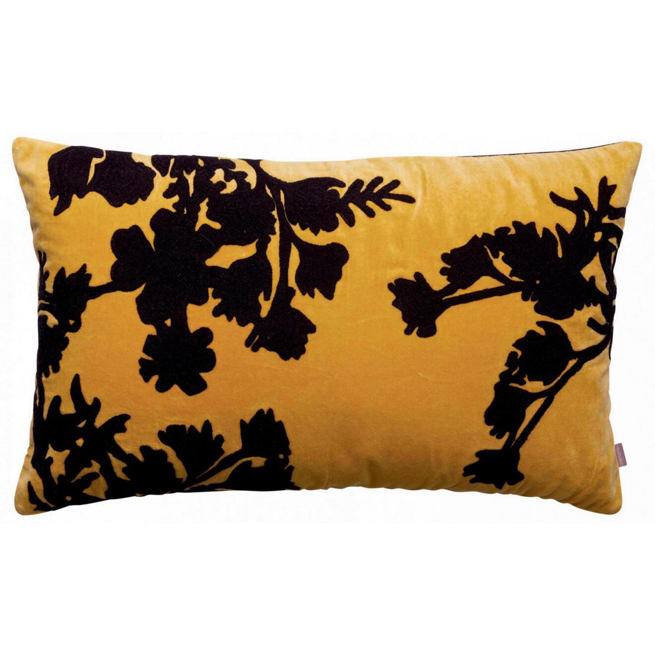 Vivaraise Coussin brodé Rosalie mirabelle - 40x65 cm
