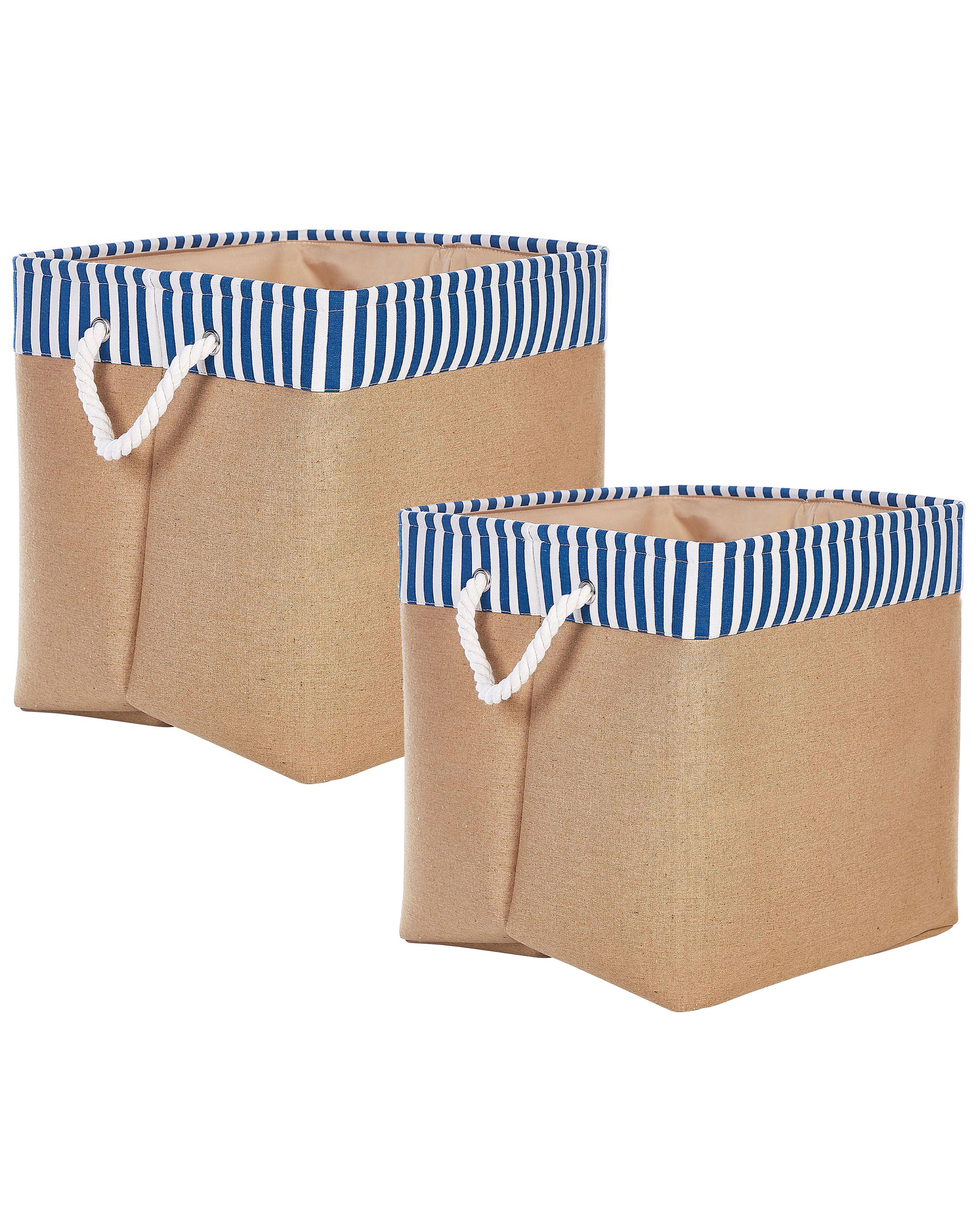 Set van 2 manden TUGUL Katoen Beige