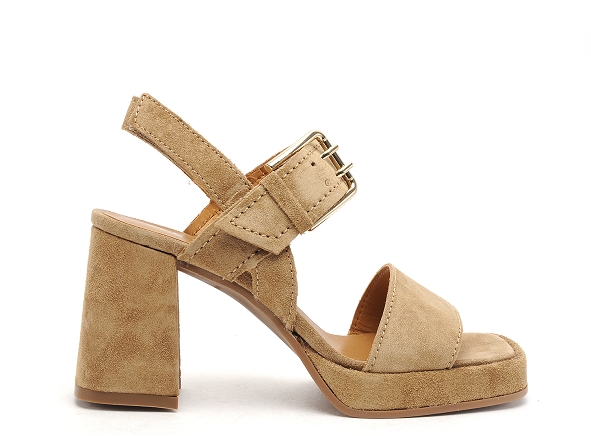 Alpe nu pieds talons femme 2572 marron