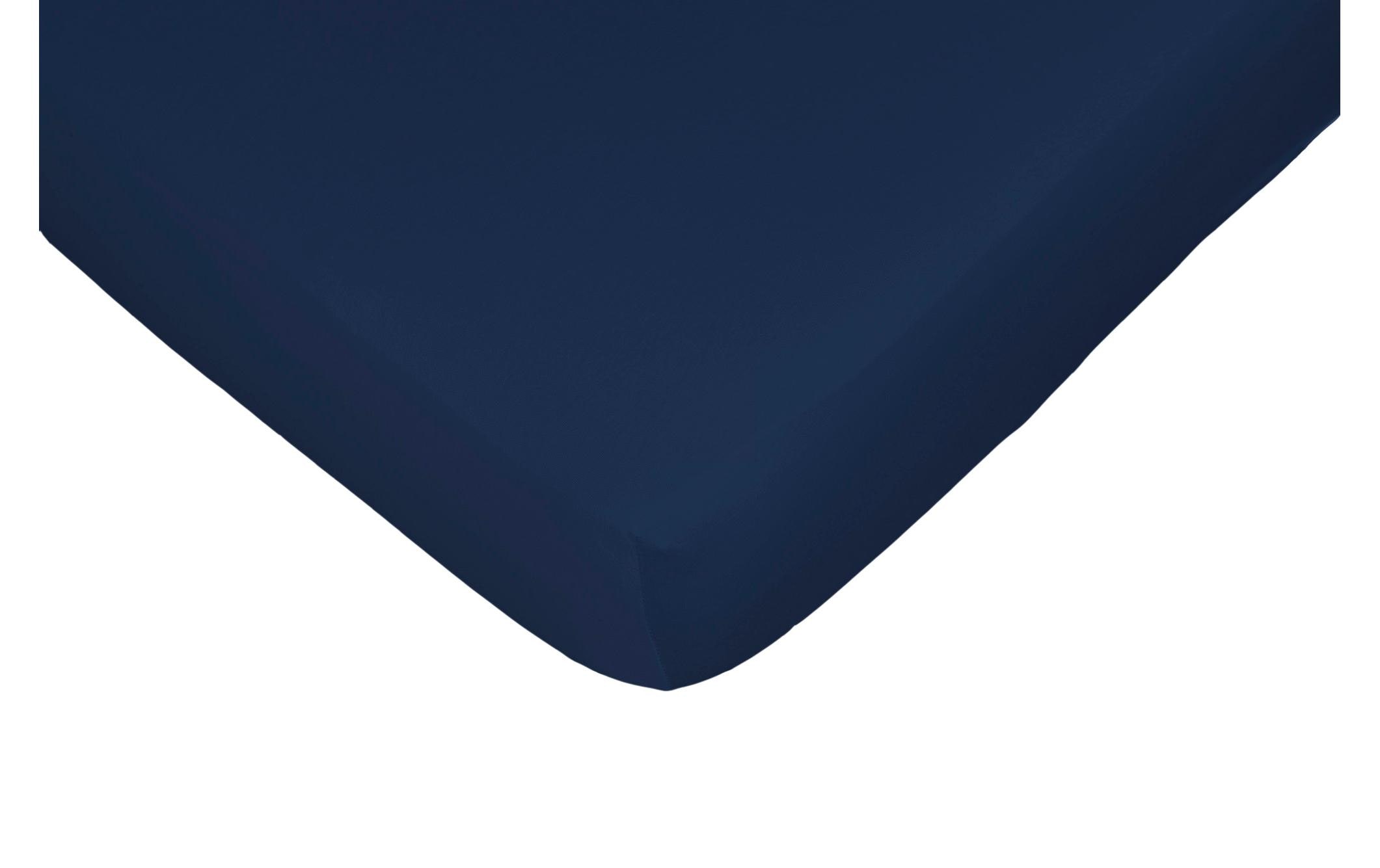 Fixleintuch Jerry 90-100 x 200 cm, MarineblauBettbezug aus 100% Baumwolle