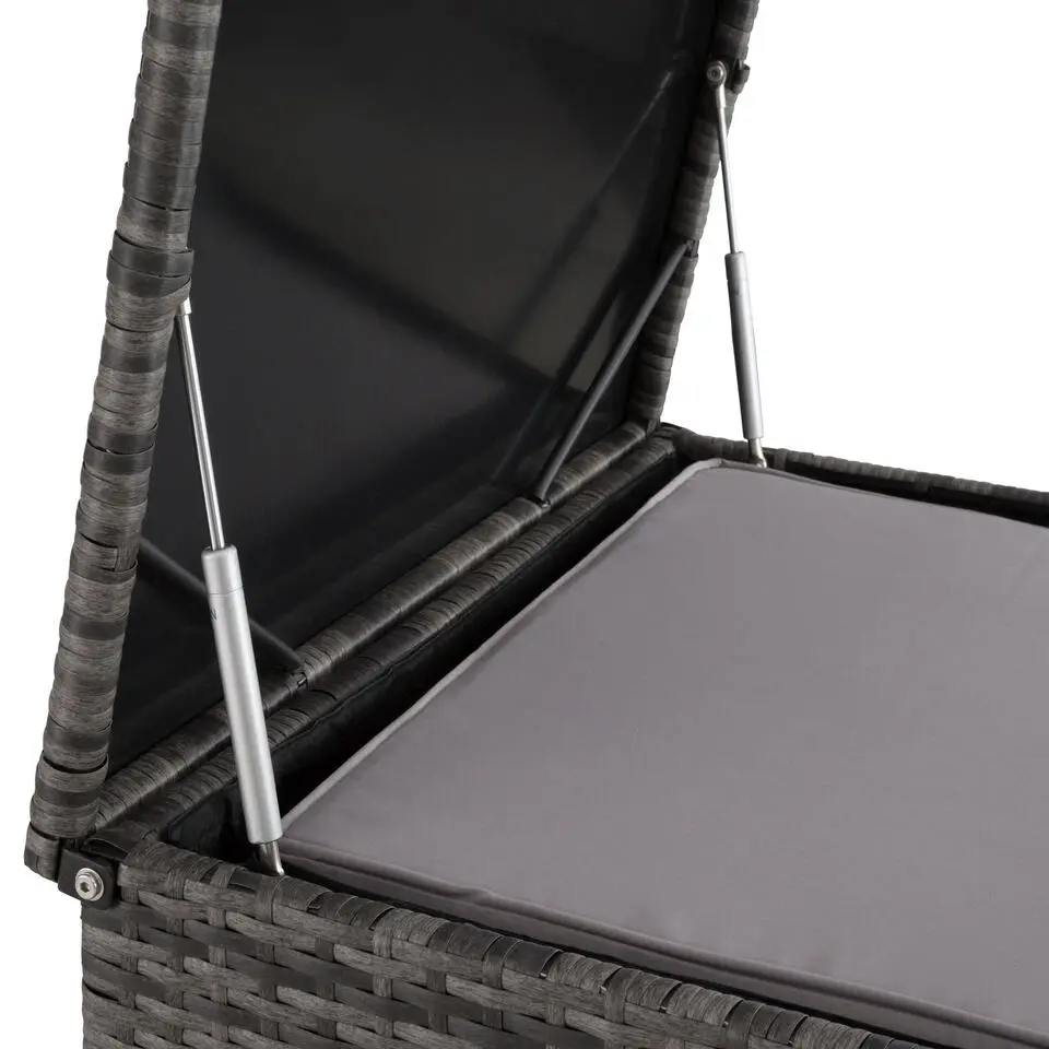 tectake - Loungeset Siena - Wicker - grijs