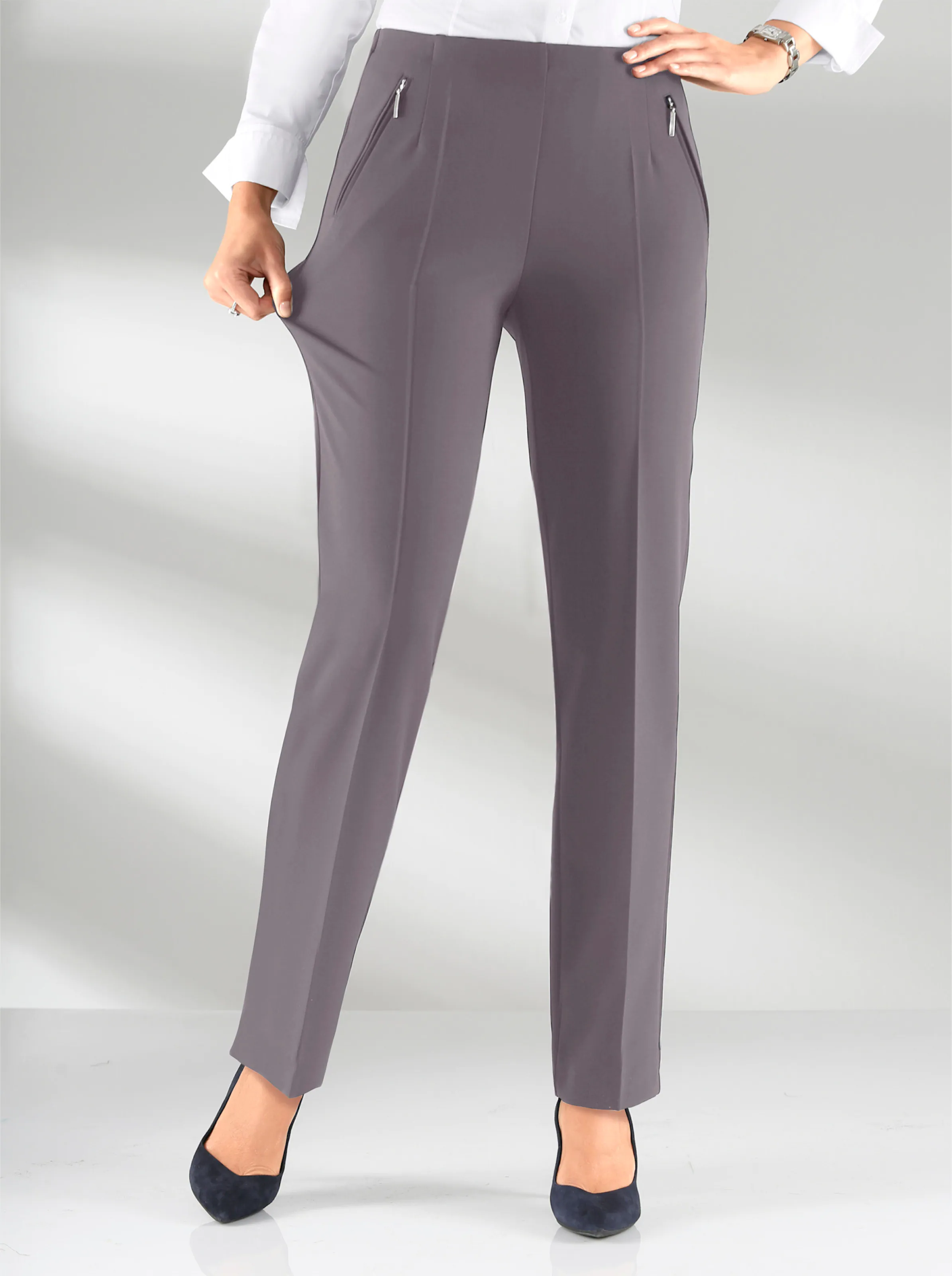 Adelina by Scheiter Schlupfhose in anthrazit