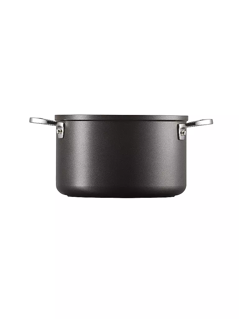 LE CREUSET Aluminium-Antihaft Fleischtopf mit Deckel 20cm/3,8l Schwarz schwarz