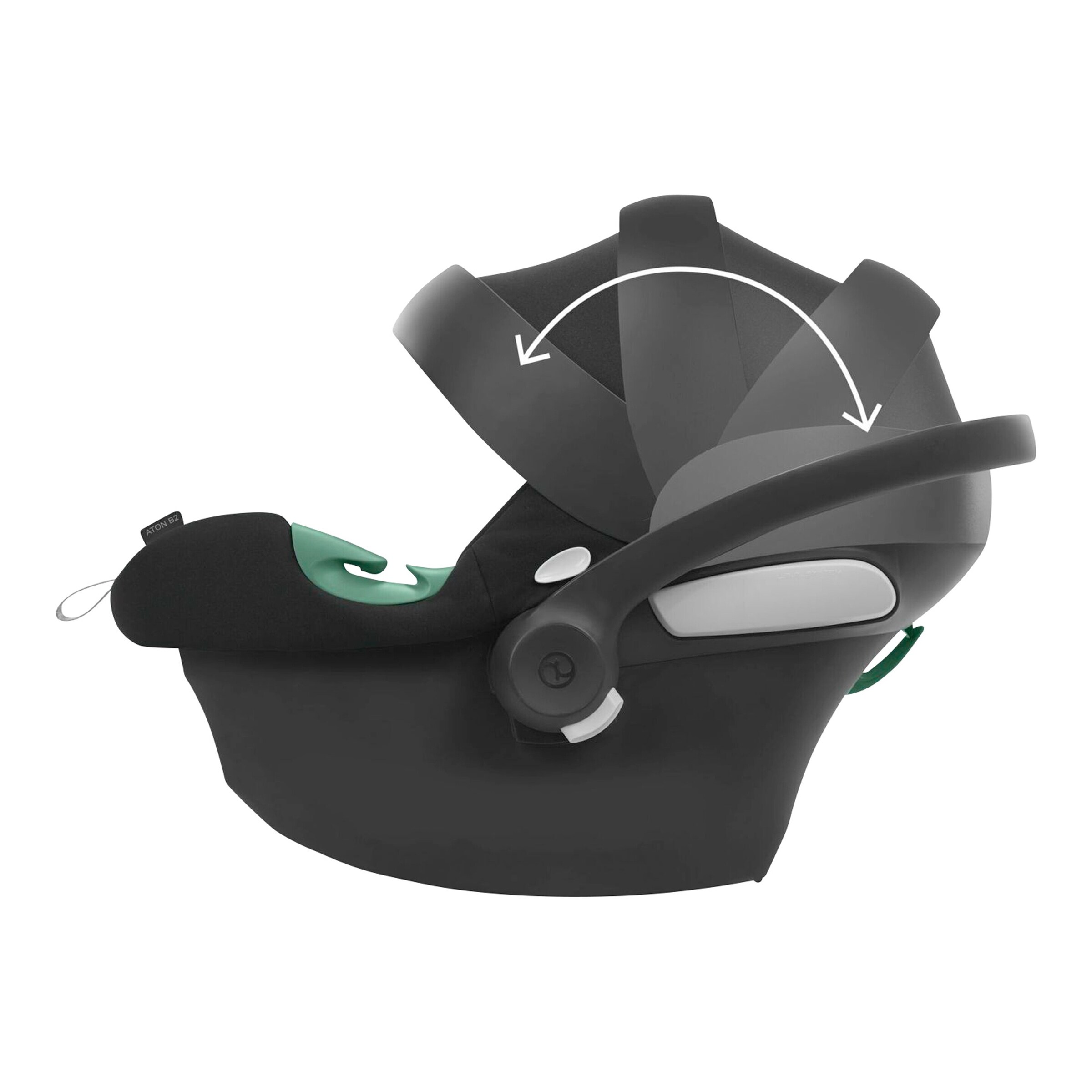 Cybex - SILVER Babyschale Aton B2 i-Size volcano black