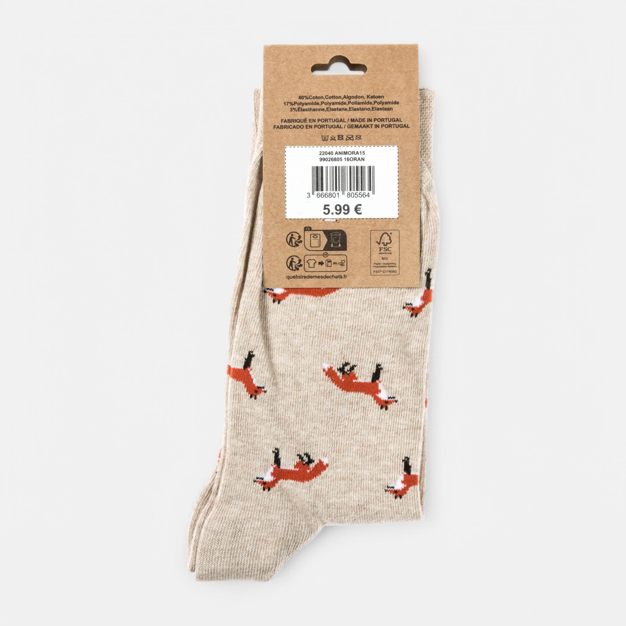 Chaussettes Homme orange