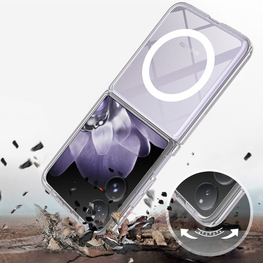 Xiaomi Mix Flip Hybrid Hülle TPU Bumper Acryl Rückseite MagSafe-Modul - Transparent