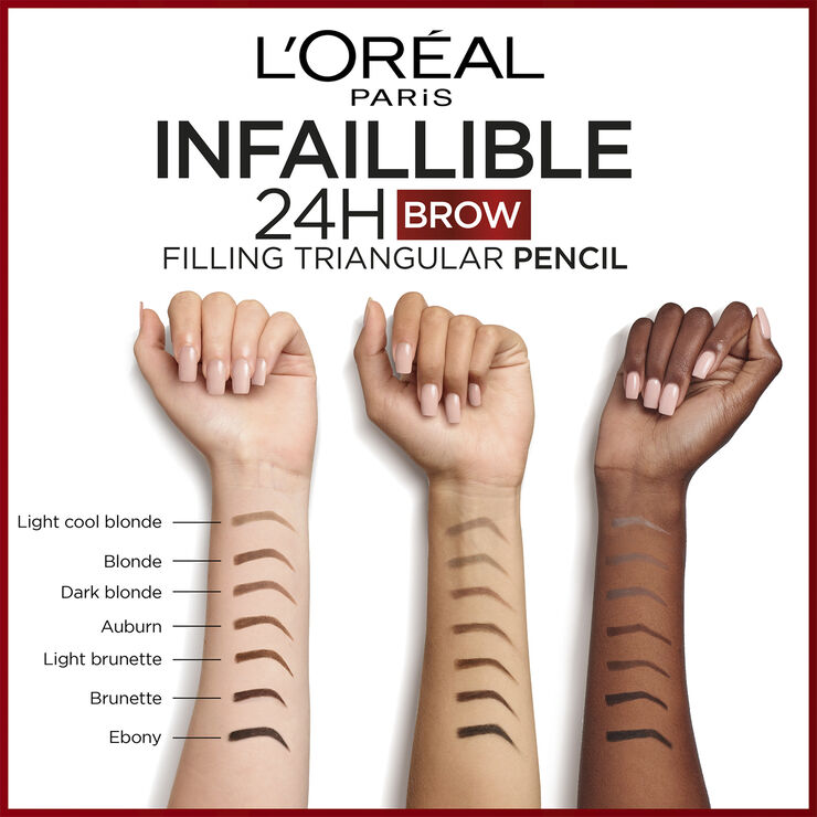 L'Oréal Paris Infaillible Brows 24H Filling Triangular Pencil Ebony 1. 0