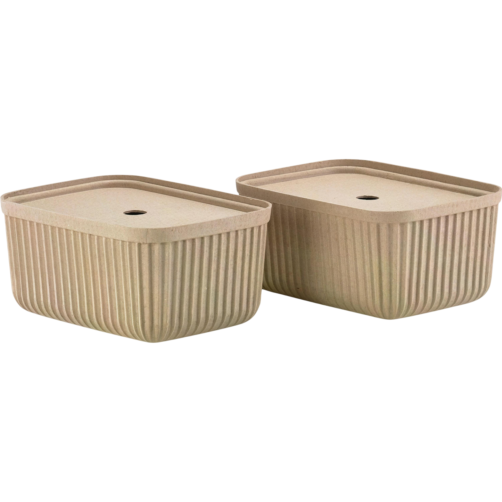 Aufbewahrungsbox Pulp M 2 Stück, Beige