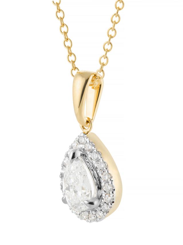 Brillant-Anhänger, ges.ca.0,90 ct.,LG,Gold 585