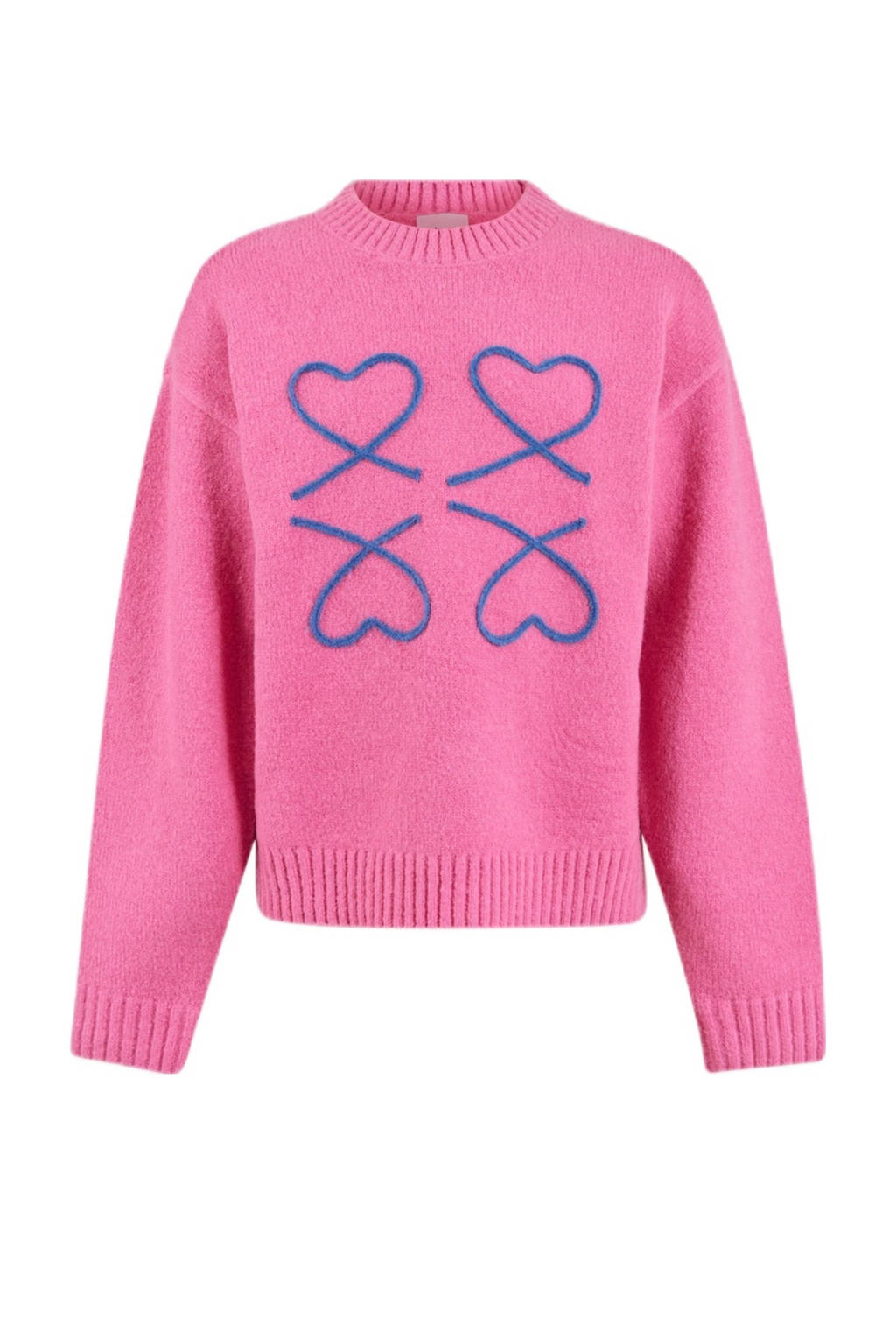 Shoeby trui roze grof gebreid
