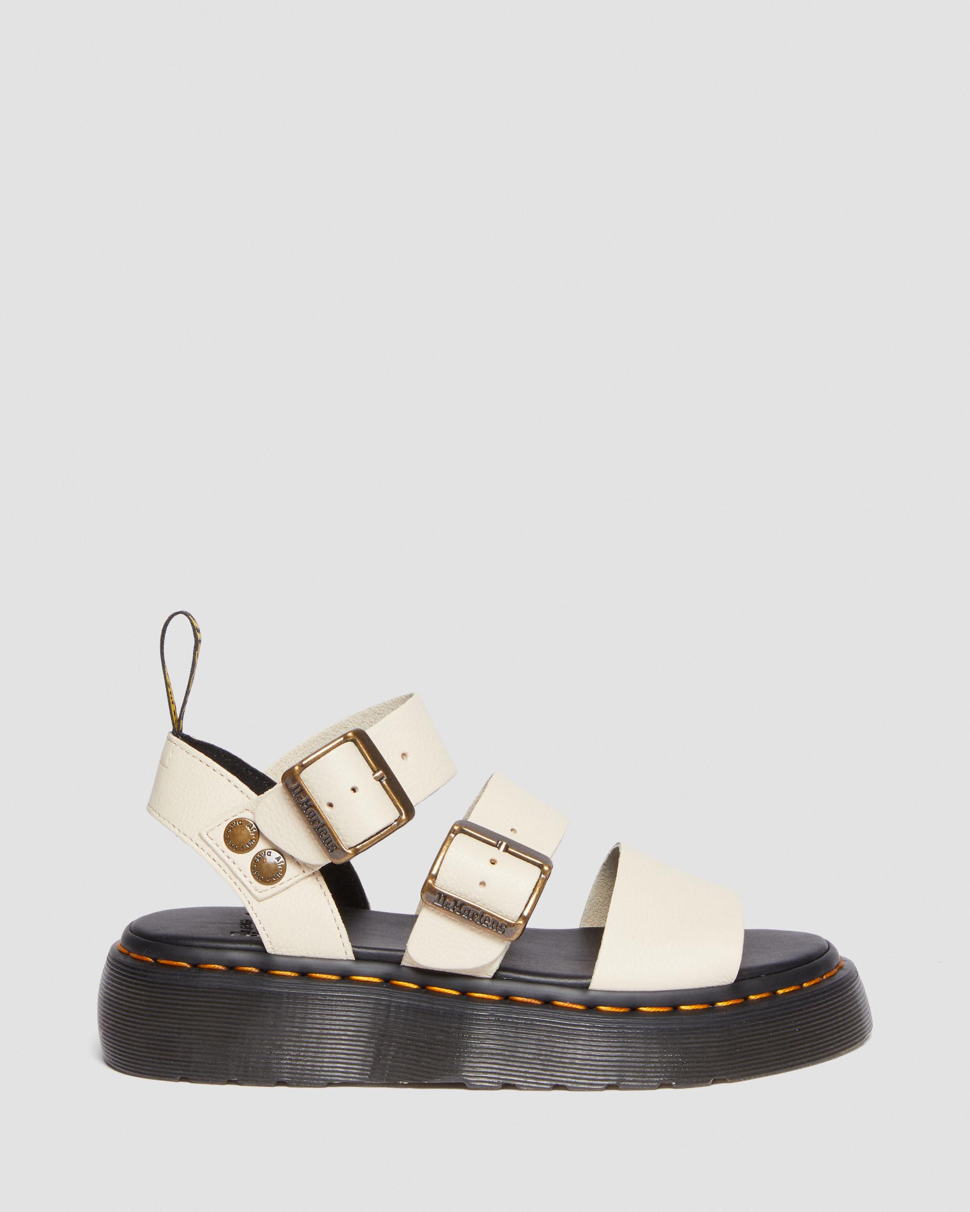 Gryphon Quad Leder Plattform Sandalen