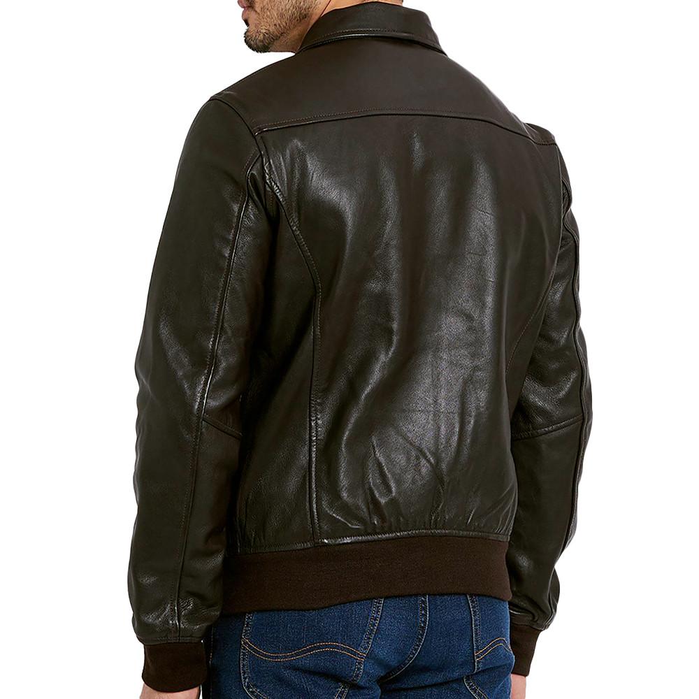 Schott Blouson cuir Marron Homme Schott Mens Leather Pilot