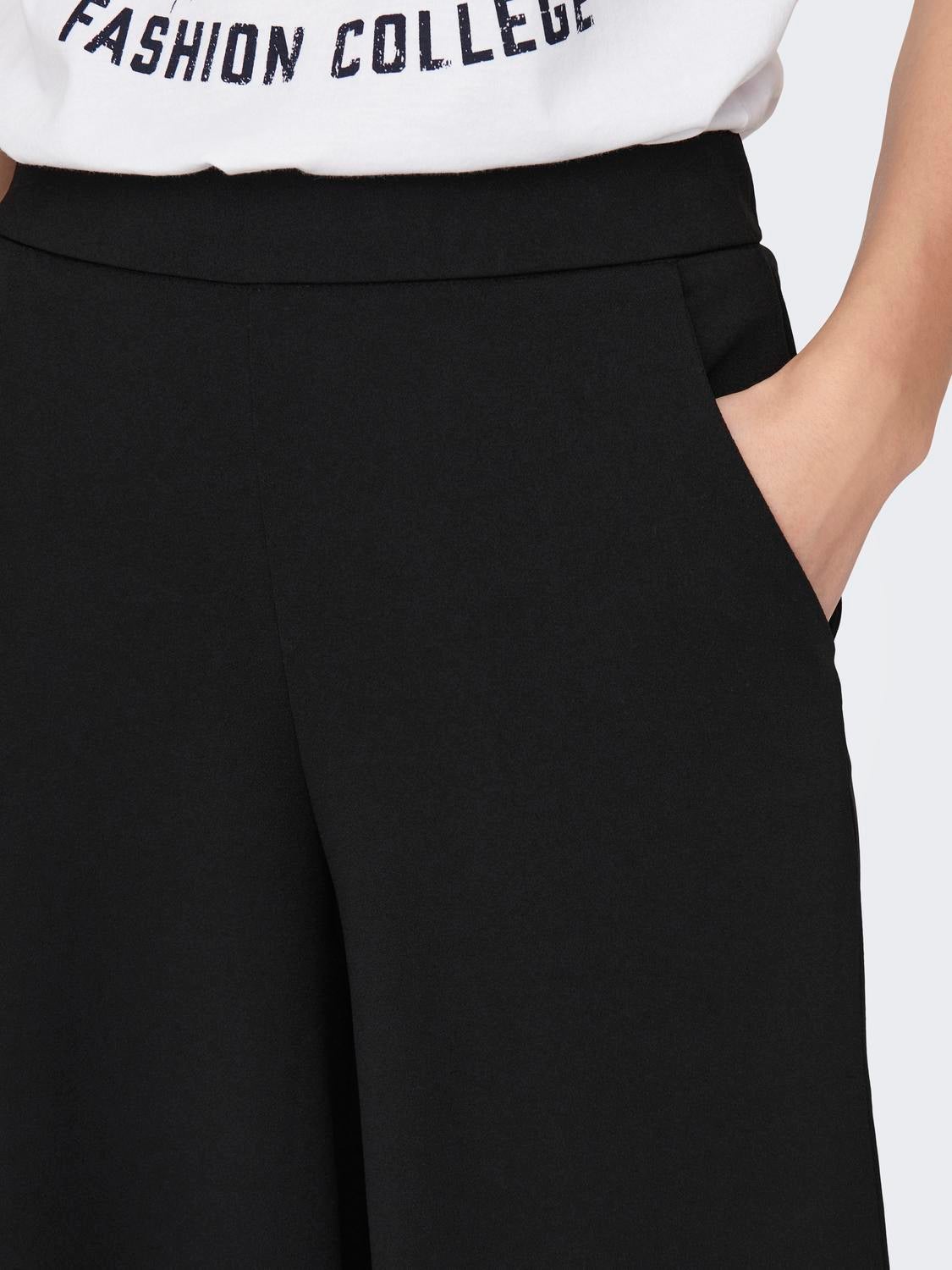 JDYTANJA Ausgestellt Hose mit weitem Beinschnitt Black