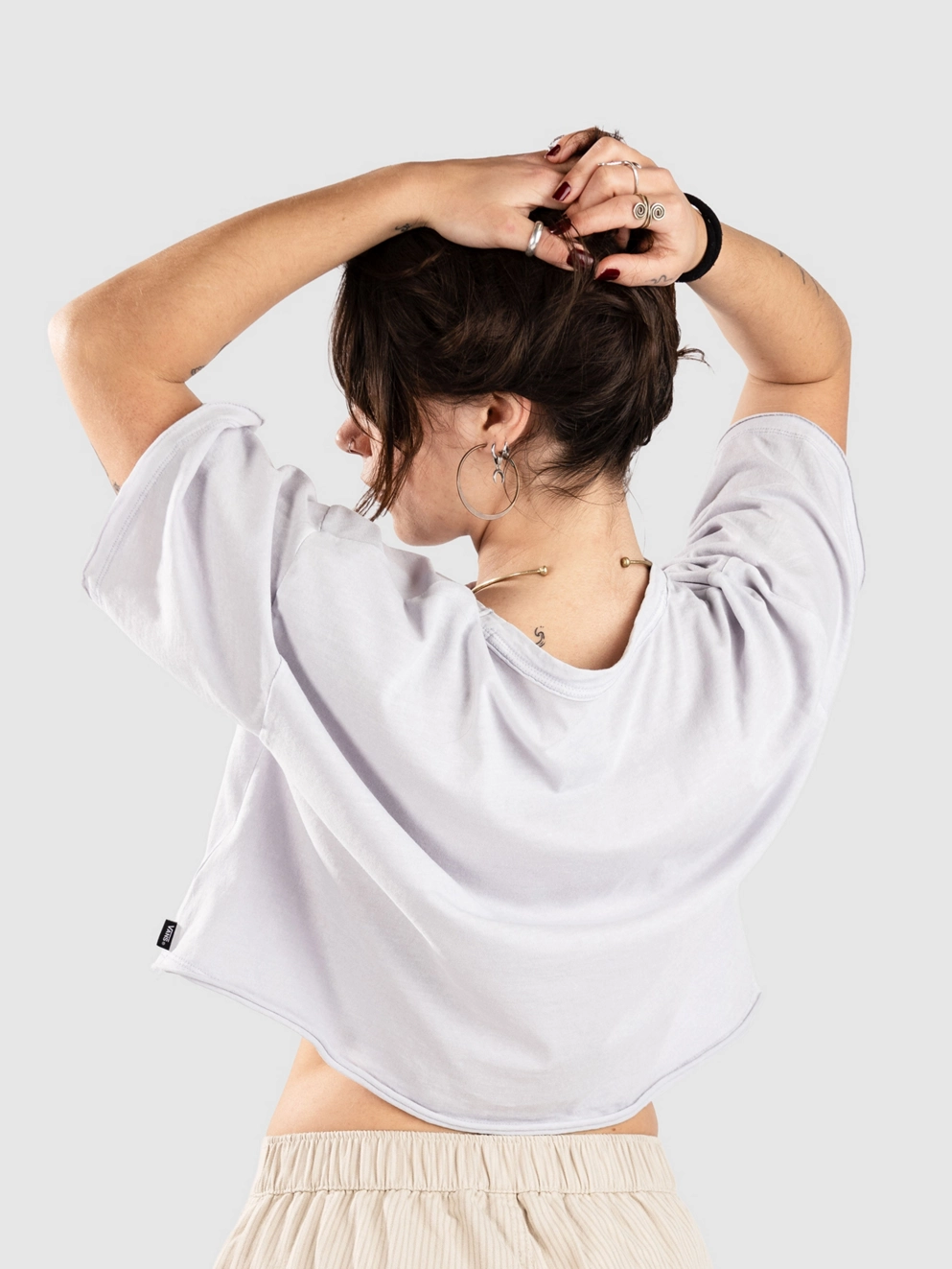 Vans Relaxed Crop Wash T-Shirt evening haze