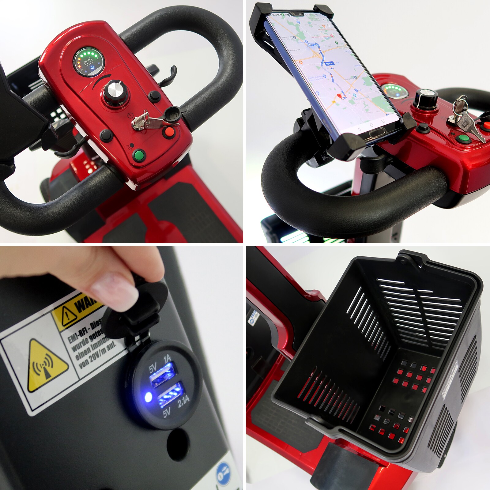Rolektro E-Quad 6, rot