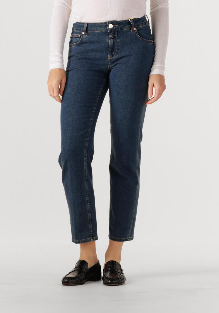 blauwe closed straight leg jeans junna