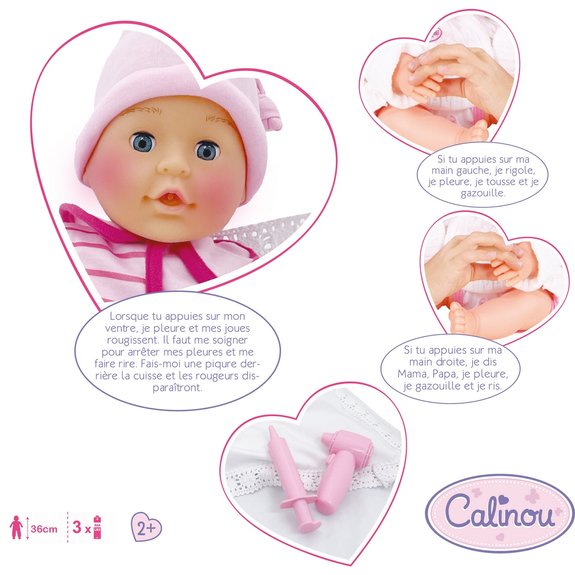 Poupon Bébé à soigner 36 cm