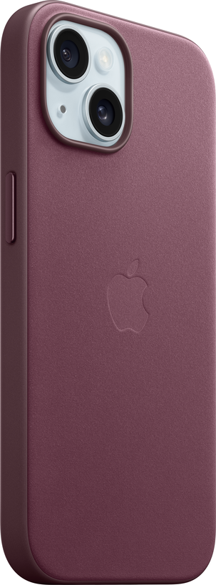 iPhone 15 MagSafe Feingewebe Case Hülle (MT3E3ZM/A) - Maulbeere (Mulberry)
