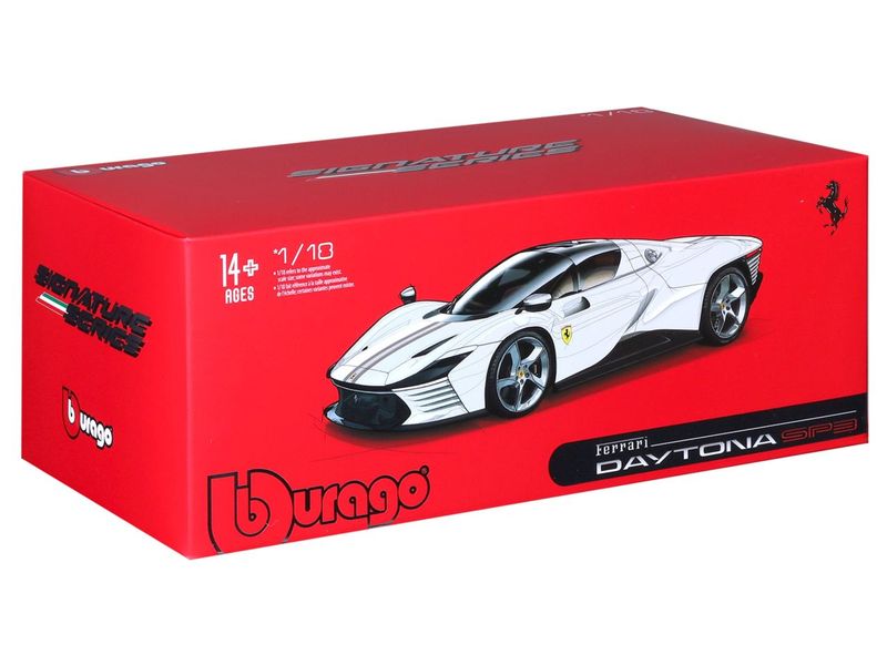 BBurago Ferrari Signature Daytona SP3 Rot 1:18 Sammlermodell im Massstab 1:18