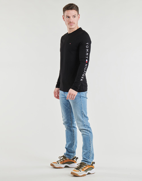 Tommy Hilfiger - TOMMY LOGO LONG SLEEVE TEE - Noir