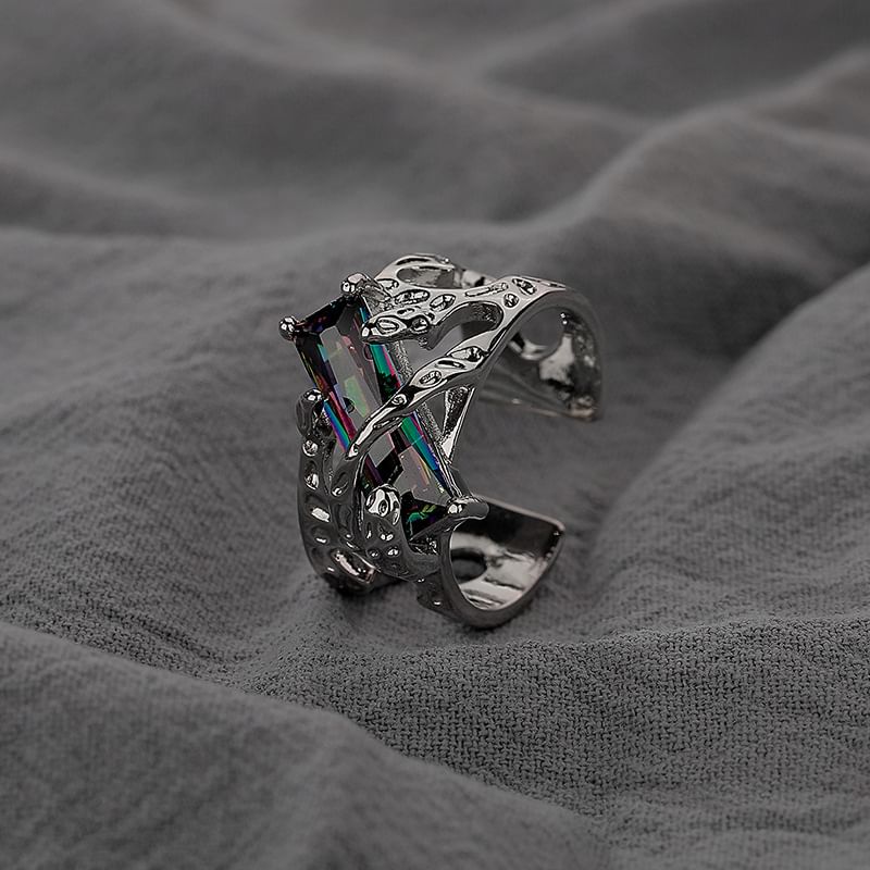 Tinseltown - Open ring met strass