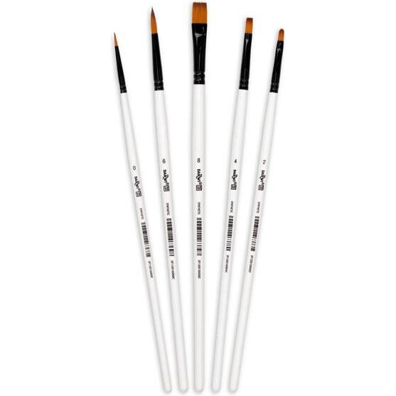 Darwi For You set de 5 pinceaux fins - Blanc