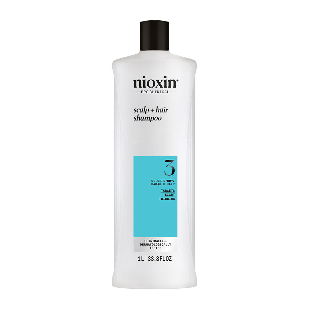 Nioxin Sistema 3 Champô - Cabelo Tingido e Danificado com Enfraquecimento Leve - 1000ml