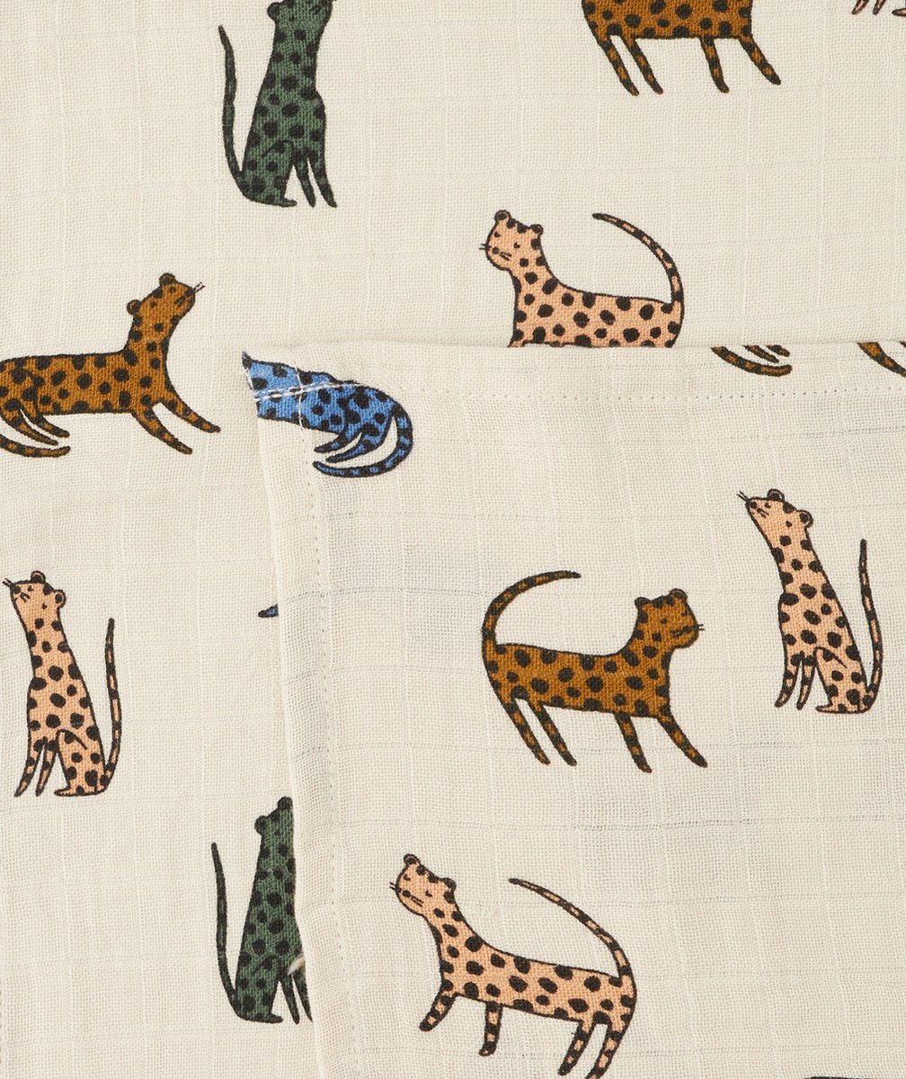 LIEWOODLOT DE 2 LANGES EN MOUSSELINE MOTIFS LÉOPARDS COLORÉS