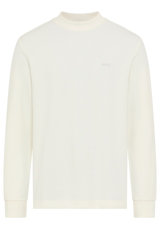 BOSS ORANGE Langarmshirt »Te explorer«, Rundhalsausschnitt, Saum- und Ärmelbündchen