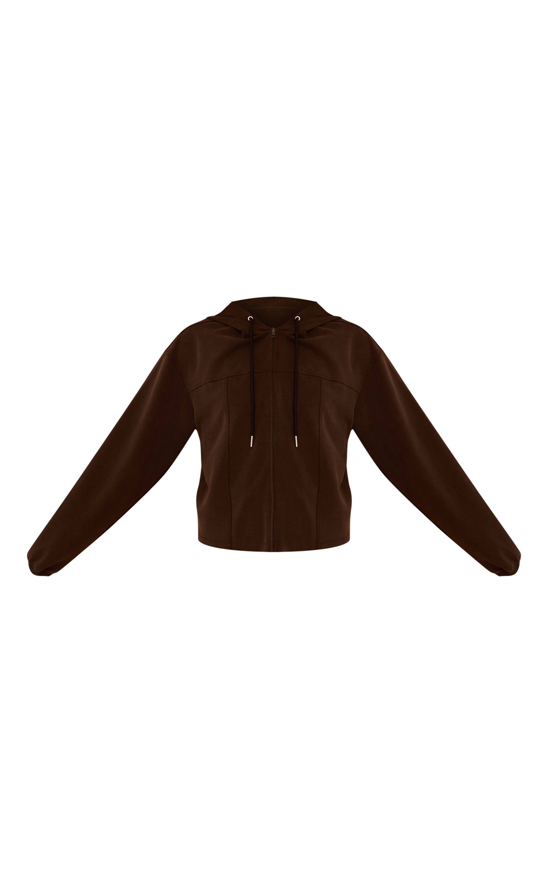 Chocolat Sweat À Casynthétiqueche Zippé Ultra Doux
