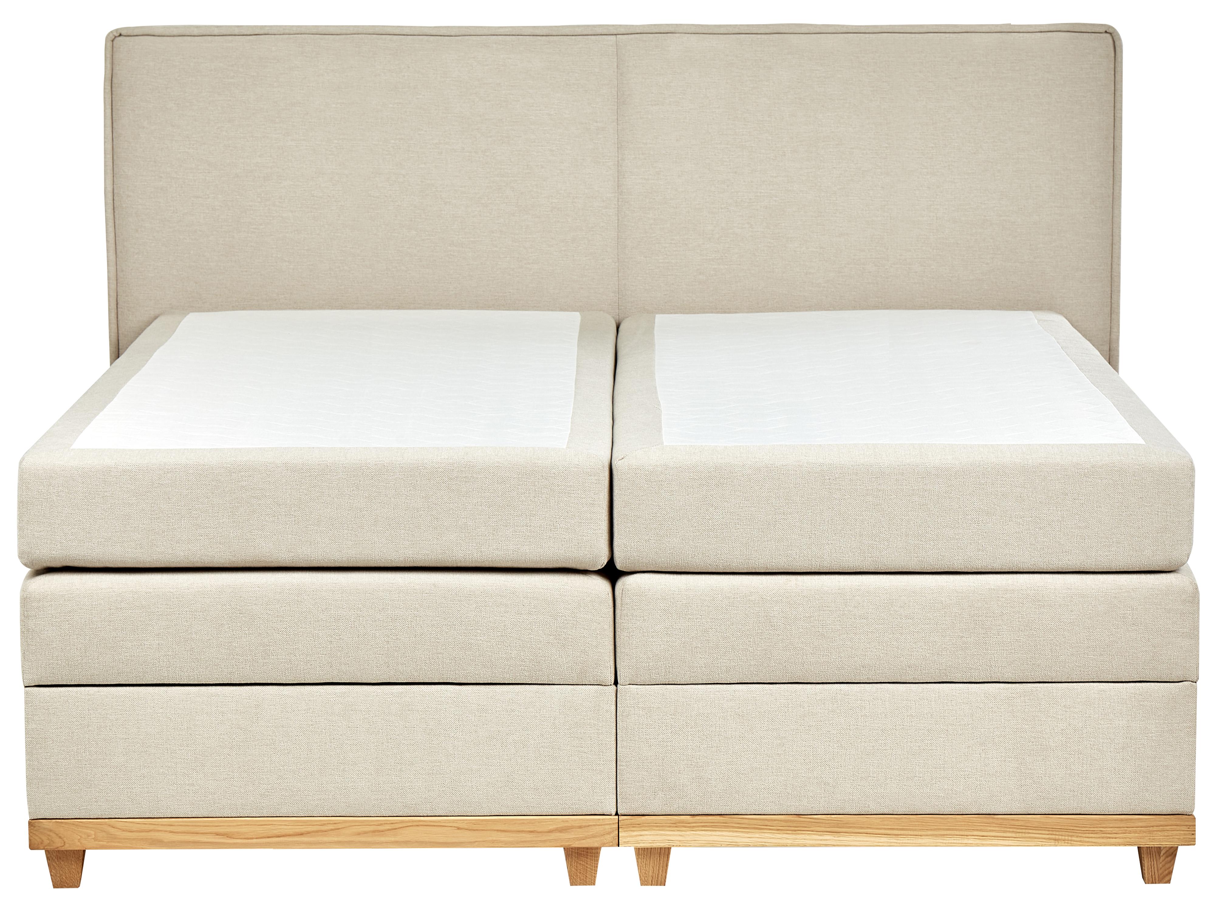Boxspring met opbergruimte Stof DYNASTY 180 x 200 cm Beige