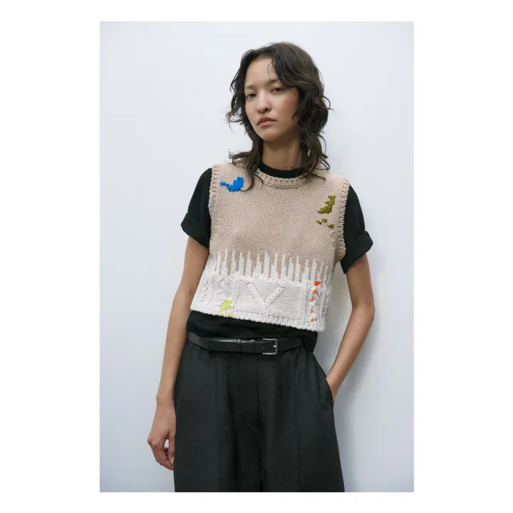Cordera Pull Sans Manches | Beige