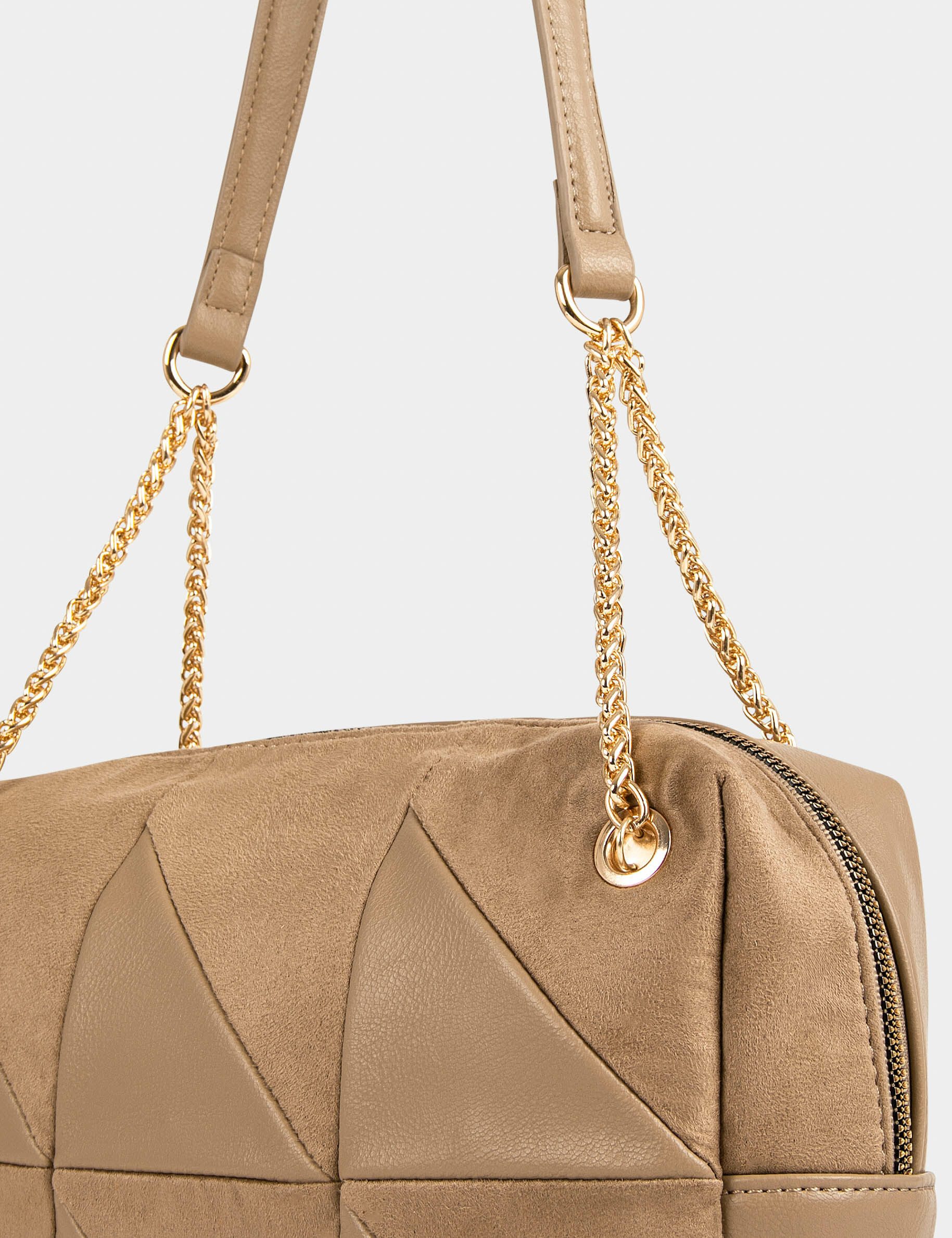 Sac rectangulaire porté-épaule beige femme - beige