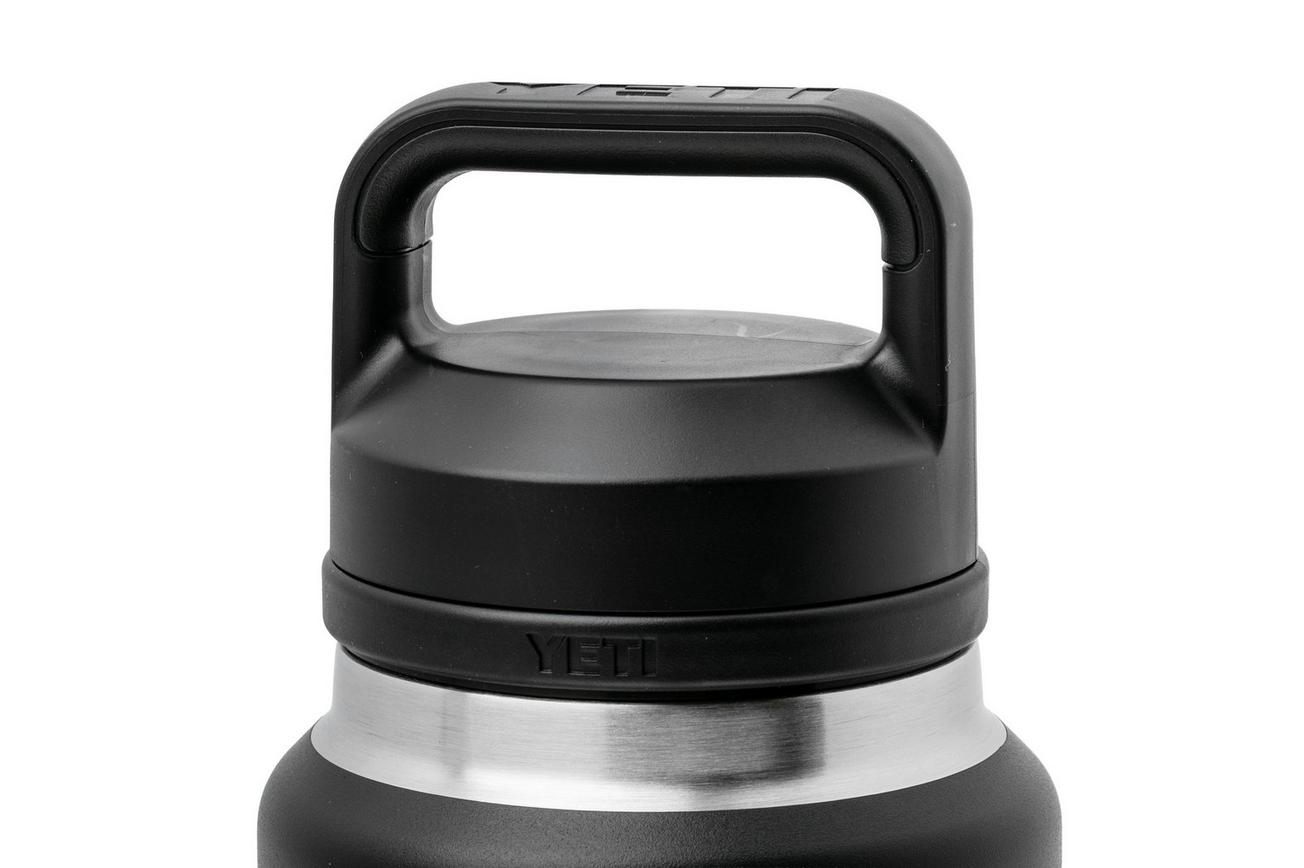 Yeti Rambler Bottle 36oz Chug Cap, Black, thermosfles met drinkdop, 1L