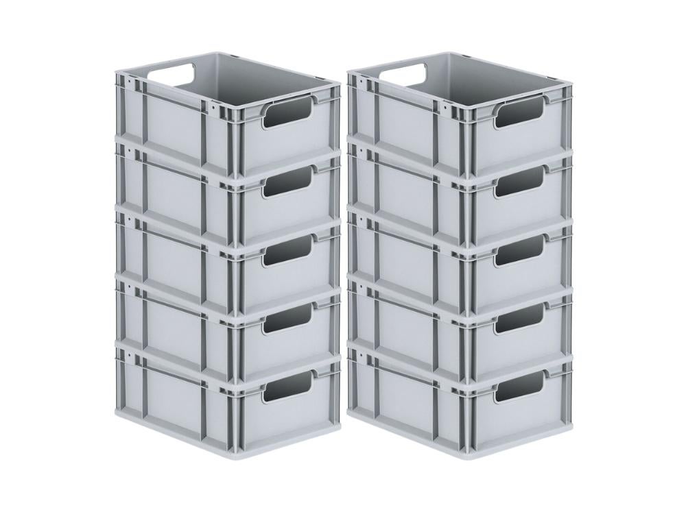 PROREGAL Eurobox Nextgen Economy Handgrepen Open HxBxD 17 x 30 x 40 cm 16 Liter Euro Container Transportbox Stapelbak