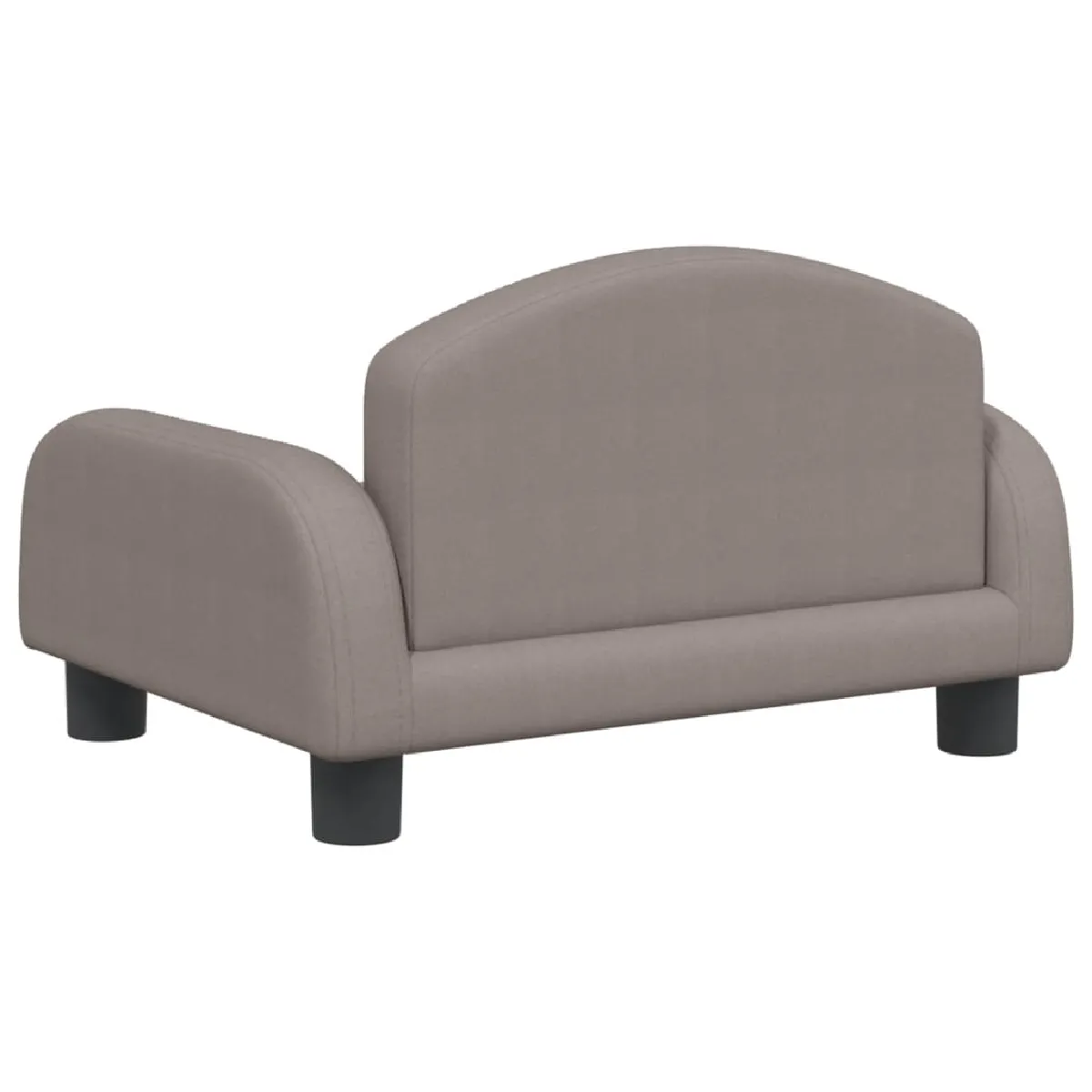 vidaXL Canapé Enfant Taupe