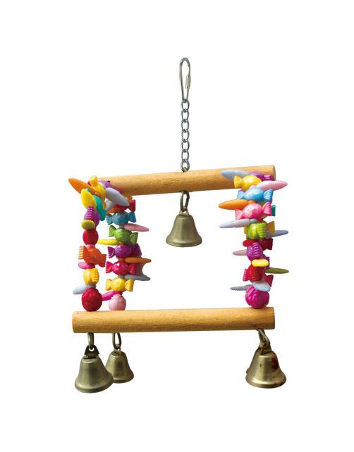 Keddoc Vogelspeelgoed Color Swing - Vogelspeelgoed - 24x13x13 cm Multi-Color