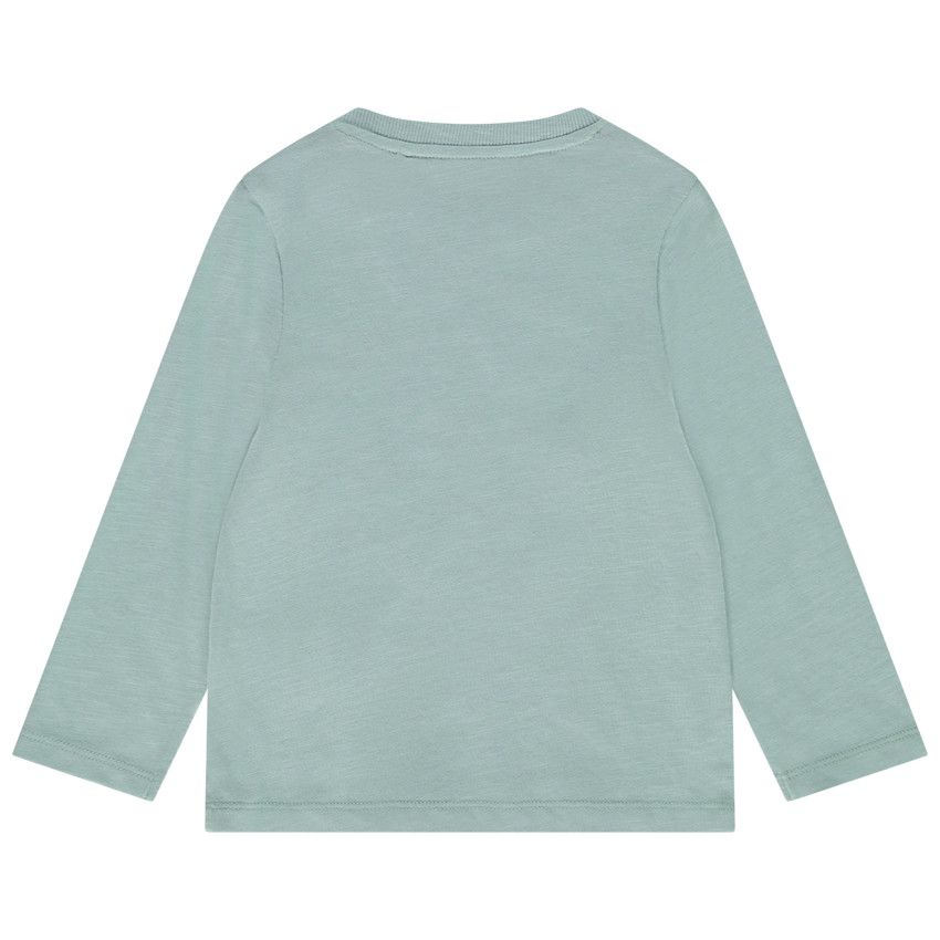 T-shirt manches longues en jersey slub print London pour bébé garçon - Vert