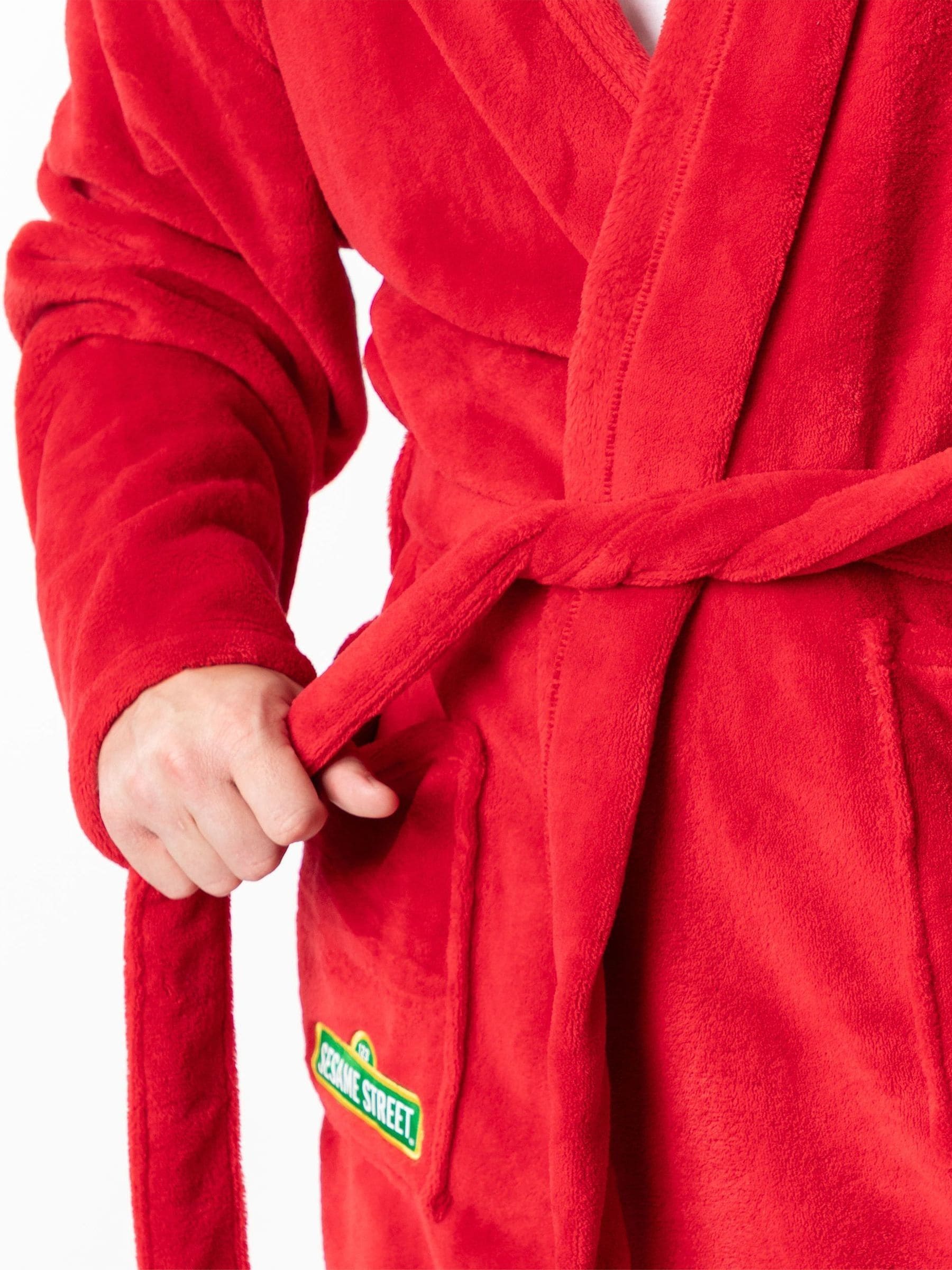 Vanilla Underground Sesame Street Elmo Hooded Bath Robe
