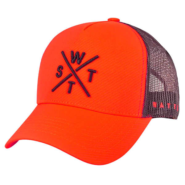 Casquette WATTS TRUCKER CAP EMBOSSE FLUO ORANGE