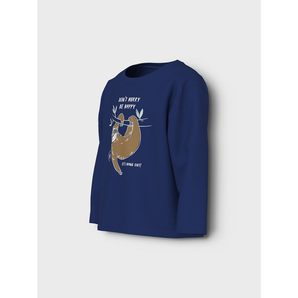 Køb Name It Sodalite Blue Sloth Nmmvagno Ls Loose Top