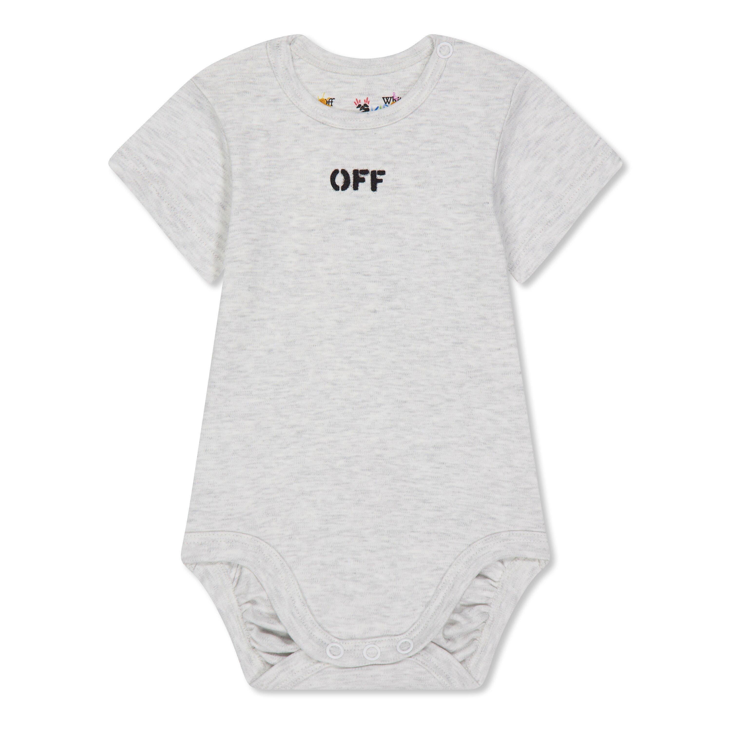 Off White 3 Pack Bodysuit Set Babies