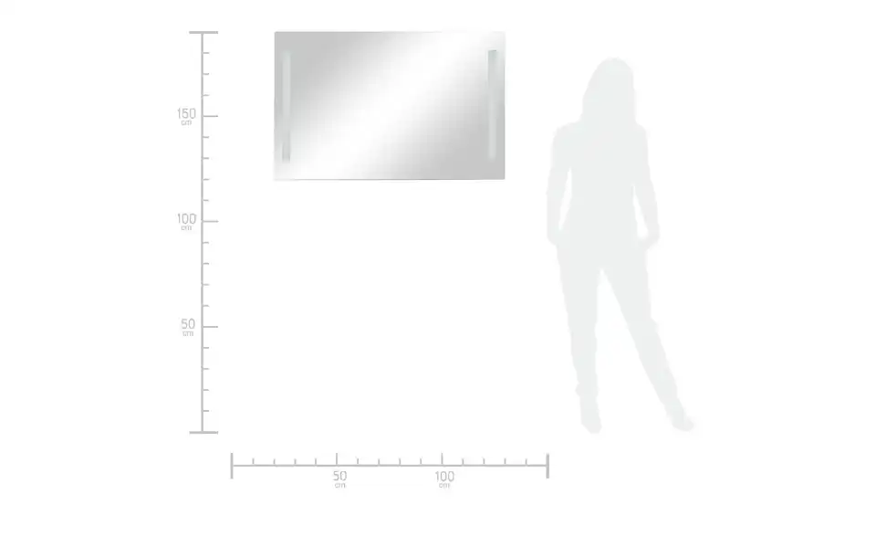 LED Funktionsspiegel Neufeld 110 cm