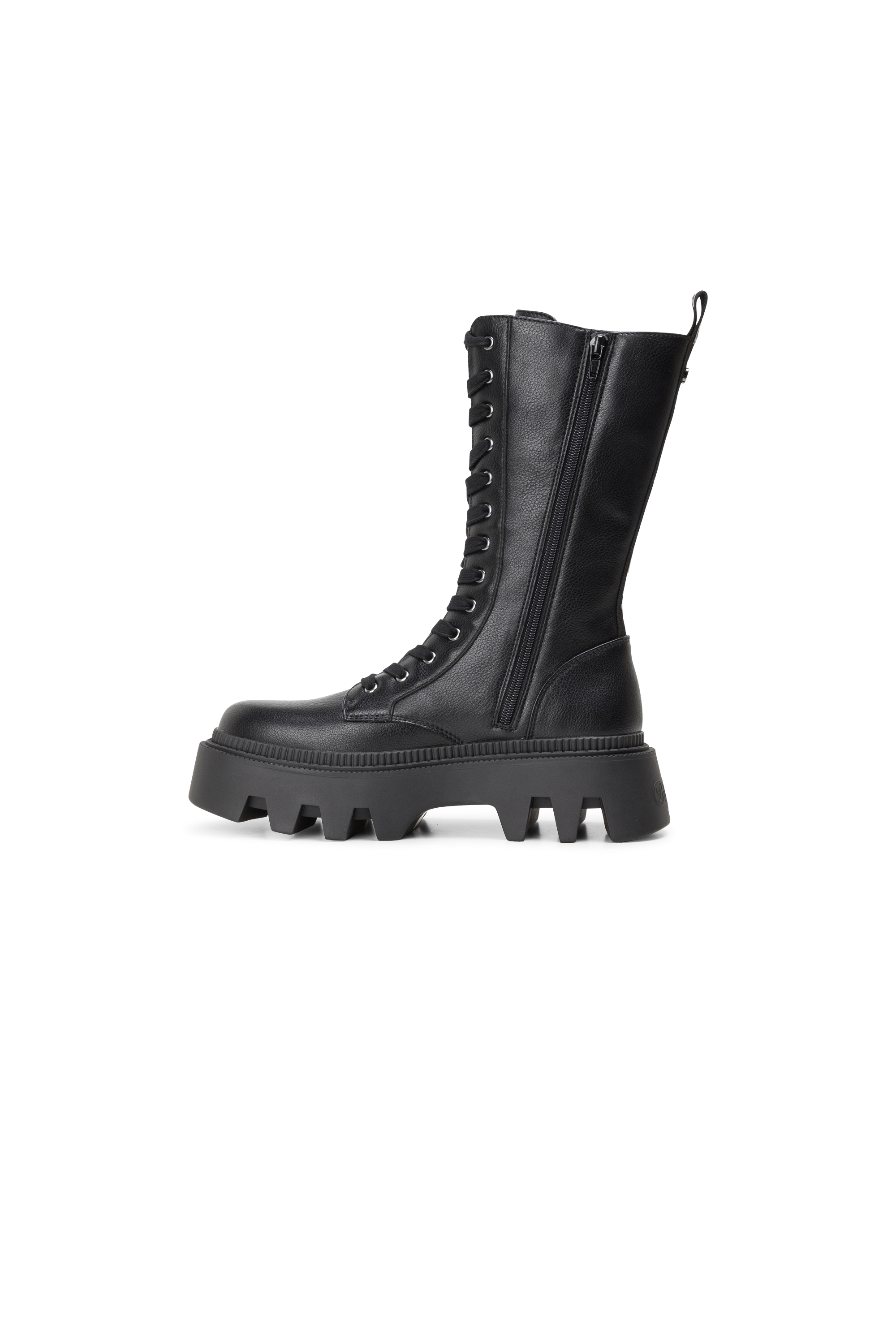 BUFFALO Bottes FLORA LACEUP HI Noir