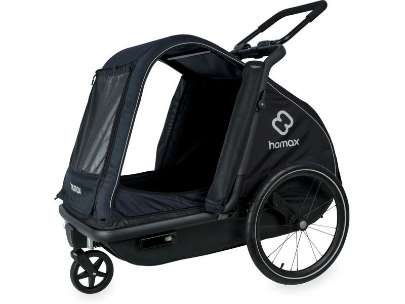 Hamax Veloanhänger Dog Trailer Pluto L für Hunde bis 45 kg Veloanhänger und Buggy für Hunde