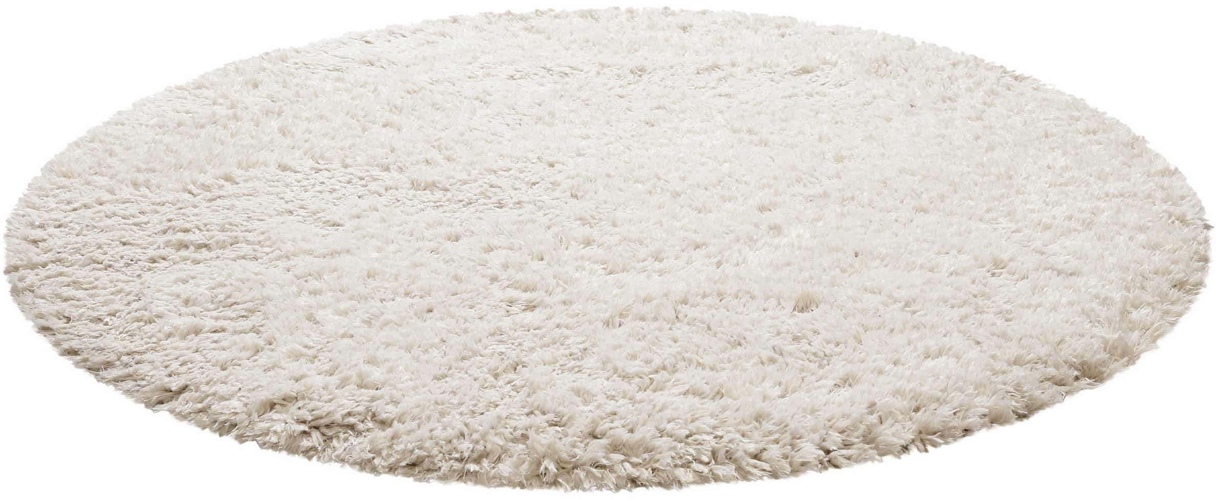 Homie Living Hochflor-Teppich »Matteo HL-0961« rund 50 mm Höhe 100% recyceltem PET, Langflor, Shaggy,  Wohnzimmer