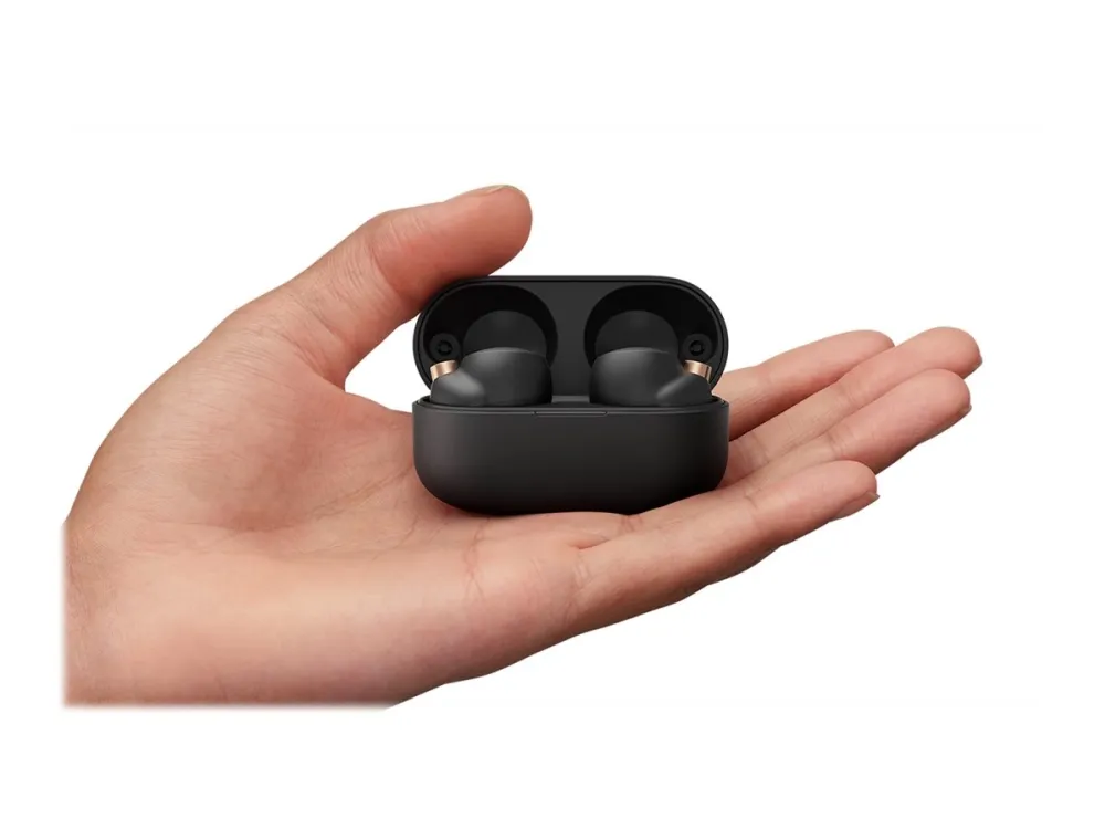 [OUTLET] - Sony WF-1000XM4 - Ægte trådløse øretelefoner med mik. - i øret - Bluetooth - aktiv støjfjerning - sort